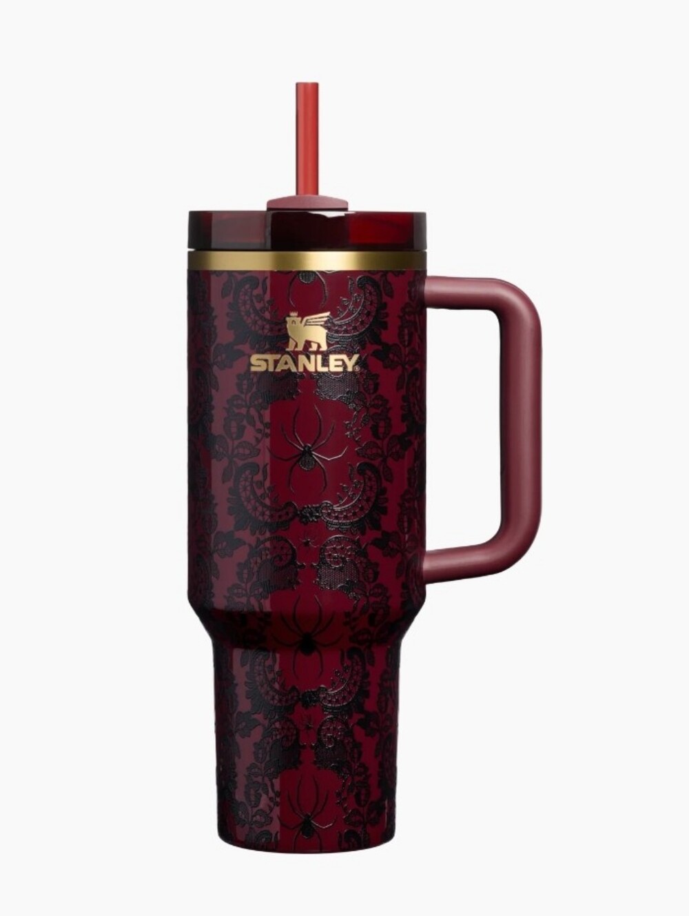 Stanley Halloween Quencher H2.0 Flowstate Tumbler 40oz Bordeaux Lace NIB